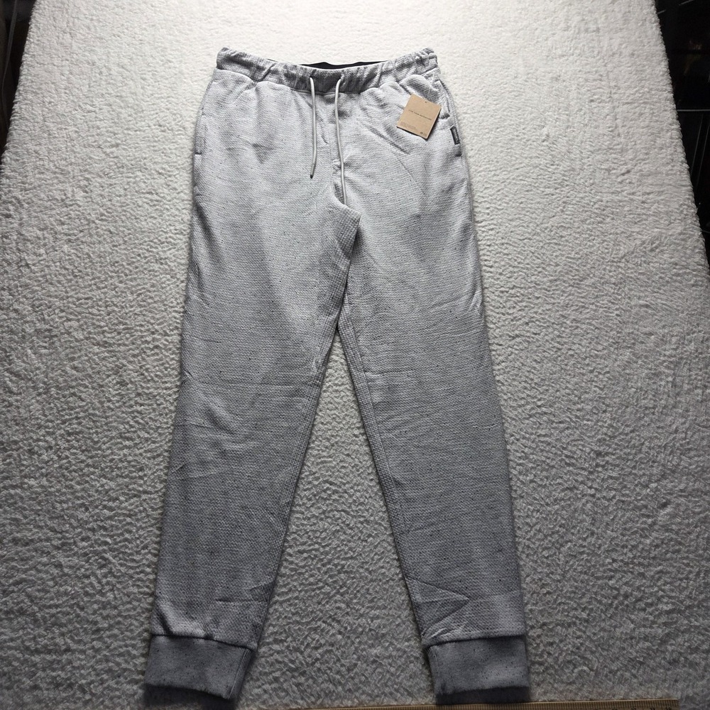 Eddie Bauer Lounge Pants Mens Medium Gray Speckled Knit Drawstring Sleepwear